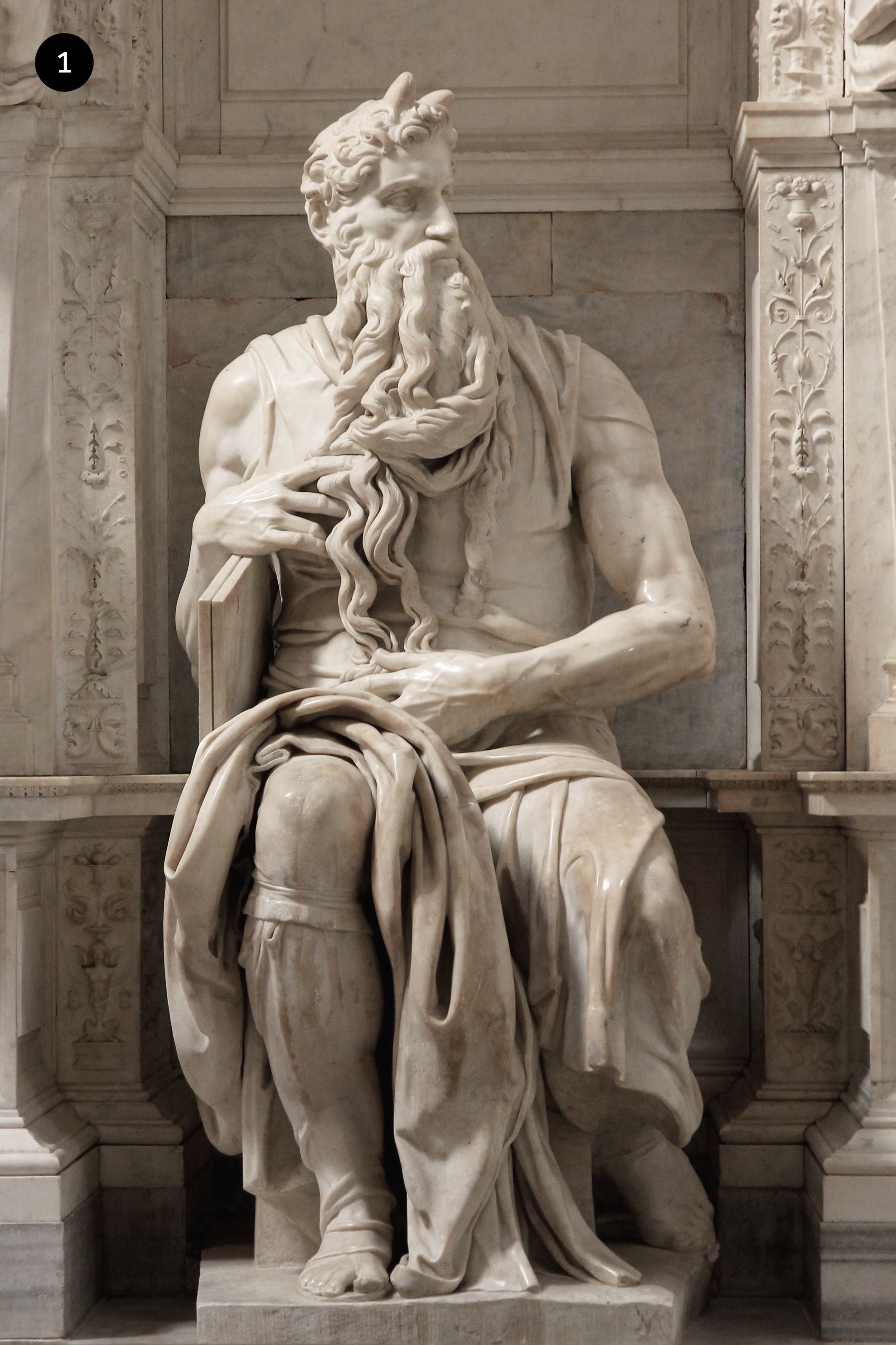 Michelangelo's Moses and his little finger