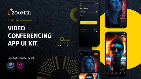Zoomer: Video Conferencing App UI Kit